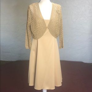 K STUDIO 3/4 satin/Rayon dress